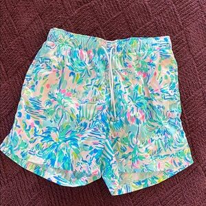 Lilly Pulitzer men’s Capri trunk Tropical Print Drawstring